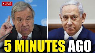 Breaking: UN Chief Embarrasses Israel Live in His Viral Speech