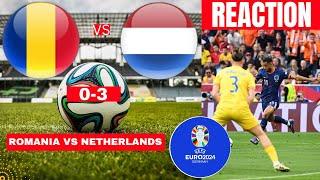 Romania vs Netherlands 0-3 Live Stream Euro 2024 Football Match Score Commentary Highlights Direct