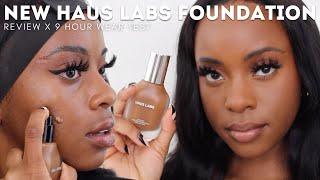 TRYING THE NEW HAUS LABS TRICLONE SKIN TECH FOUNDATION ON DRY SKIN | REVIEW x WEAR TEST | FAIITHIEG