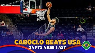 Bruno Caboclo  with an incredible game to beat USA | 24 PTS 4 REB 1 AST  | #FIBAWC 2023