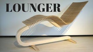 Wooden lounger chair