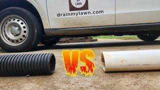 One Reason PVC is inferior to Corrugated in Yard Drains Charlotte, NC