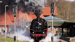 Steam spectacle on the Island of Usedom | Special Trips of the Steam Locomotive Series 86