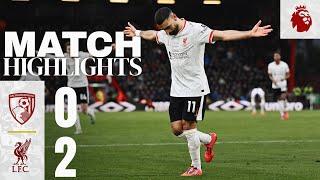 Highlights: Bournemouth 0-2 Liverpool | Mo Salah double keeps Reds top