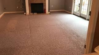 How to professionally install a carpet! (Time lapse)