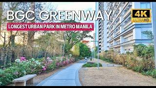 BGC Greenway Park | The Longest Urban Park in Taguig Metro Manila, Philippines | BGC Parks Tour