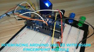 Interfacing #arduino #uno #r3 with AS608 Fingerprint reader