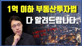 1억 이하 부동산 투자법 다 알려드립니다 - 소액투자자 투자 팁 [21년 버전]