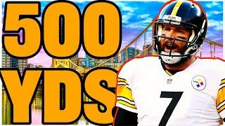 All THREE Ben Roethlisberger 500 Yard Games (Regular Season)