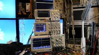 Demo of slow Tektronix updaterate with auto trigger