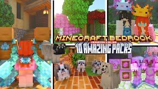 10 AMAZING TEXTURE AND ADDONS FOR MINECRAFT PE/BEDROCK 1.21+ SURVIVAL FRIENDLY