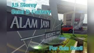  1.5 Storey Semi D Factory @ Alam Jaya Business Park For Sale 