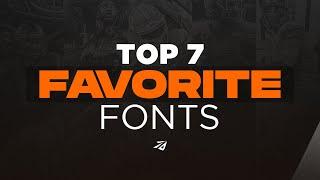 Top 7 BEST FREE Fonts for Designers! (2021) || ᴴᴰ