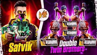 SATVIK vs 4 SAME - Name, Rank, Uid, Likes, Bundle PLAYERS 