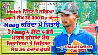 Naag Kapurthala Hit 1 Lakh 36 Thousand For 4 Sixes Cosco Cricket Mania