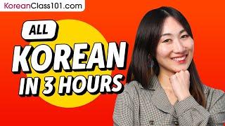 Learn Korean in 3 Hours - ALL the Korean Basics You Need