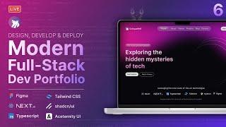 Code a Modern Dev Portfolio with Next.js, Typescript, Tailwind, Shadcn & Aceternity UI Pt. 6