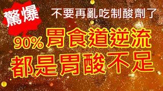 (有字幕) 驚! 90%胃食道逆流的人，都是胃酸不足 --- 胃酸疾病完整療癒聖經