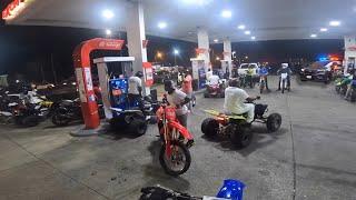 COPS RUSH GAS STATION WHILE MIXING 2 STROKE AT BALTIMORE 2023 RIDEOUT