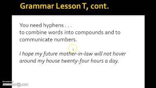 Grammar Lesson T