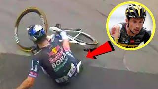Update : Primoz Roglic Crash at Tour de France| Primož Roglič Crashes on final Decent