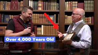 Book Expert shares entire HISTORY OF THE BIBLE using authentic artifacts | Moon's Rare Books