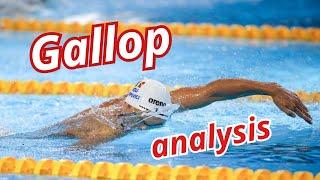 I analyze David POPOVICI (and the gallop stroke)