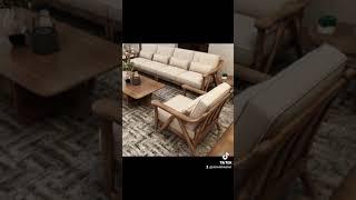 kursi tamu minimalis kayu jati solid