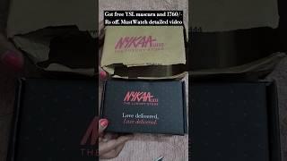 @Nykaa Luxury store purchase unboxing #nykaa #nykaahaul #nykaaluxe #ysl #libre #edp #luxuryperfume