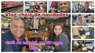 vlog/fomos para SP/café da manhã com ele/Lúcia véus /ganhei presentes de seguidora/