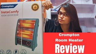 CROMPTON Room Heater Review  Crompton Insta Comfy 800 Watt Room Heater 2 Heat Setting 2 Rod Heater!