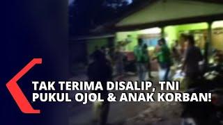 Diduga Tak Terima Disalip, Oknum Anggota TNI AL Pukul Driver Ojek Online dan Anaknya