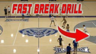 Fast Break Drill for Basketball Practice - "11 Man Break"