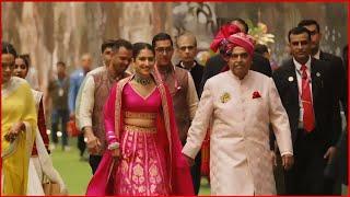 Anant-Radhika Wedding : Radhika Ambani Grand Entry with Mukesh Ambani Full Video