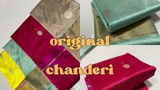 chanderi saree. s. h handloom saree original chanderi silk sarees contact 7489212293