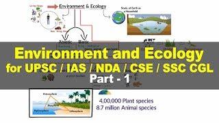 Basic concepts of ecology and environment - Environment and Ecology for UPSC IAS Part 1