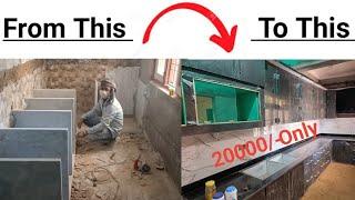 Modular kitchen making process start to End | modular kitchen design | 20000 rupee only