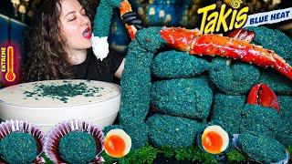 BLUE HEAT TAKIS KING CRAB SEAFOOD BOIL MUKBANG | SEAFOOD | MUKBANG | DESHELLED LOBSTER | SEAFOOD