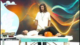 Stirile Kanal D - Emilio Ghaman, terapia cu sunete in direct! Ce beneficii are sound healing?