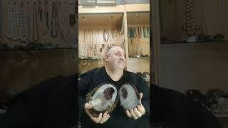 Сердоликовый  агат с сотовым кварцем и гематитовой жеодой, 65т₽, размер 300*200мм!!!