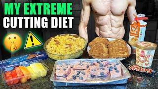 My Crazy Cutting DIET & ROUTINE That Got Me TOO LEAN | Home HIIT Workout | Full Day Of Eating & More