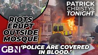 WATCH: Violence ERUPTS in Southport with 'police covered in BLOOD' outside mosque as riots FLARE
