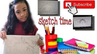 Sketch drawing | Ornamental sketch by Mira | Pretty Mira