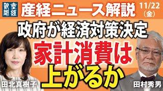 家計消費は上がるか　政府が経済対策決定