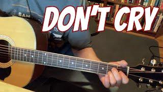 Don't Cry by Guns & Roses Guitar Lesson