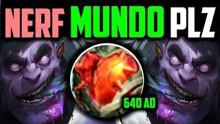 NEVER LET MUNDO SCALE! (8800 HP 640 AD) Mundo Meta EATS Low Elo - How to Play Mundo Top S14