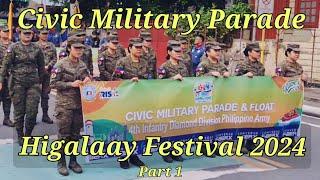 Civic Military Parade/Assembly Area/Higalaay Festival 2024/Cagayan de Oro City/Philippines