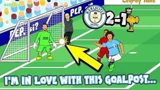 MAN CITY 2-1 LIVERPOOL! I'M IN LOVE WITH THESE GOALPOSTS! (Goals Highlights Sane Aguero Goal Line)