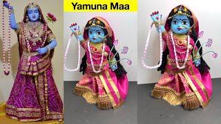 Yamuna Maa Making with DOLL / गुडिया से यमुना मा का स्वरूप बनाना सीखें/Doll's Makeover