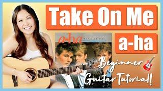 Take On Me  a-ha Beginner Guitar Lesson EASY Tutorial  Chords, Strumming, Play-Along & Guide! 